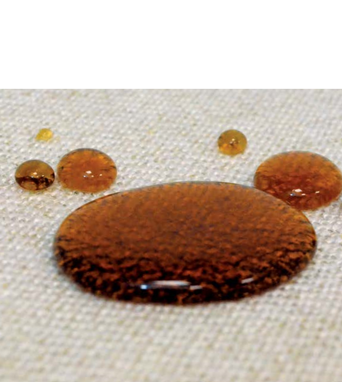 Coffee on contract seating fabric