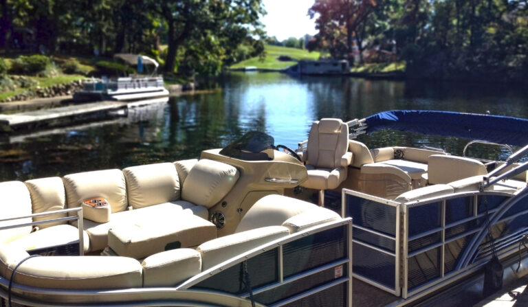 boat seats with vynguard coated upholstery