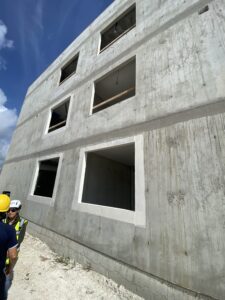 Building that needs waterproofing