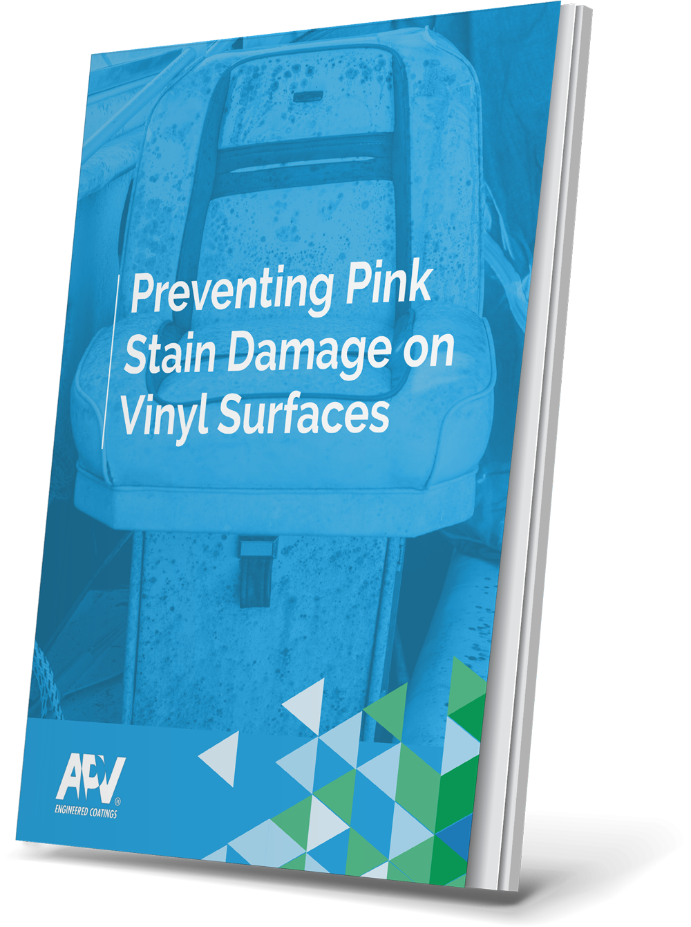 Pink Stain Damage on Vinyl Surfaces