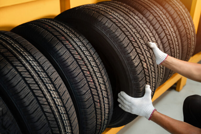 Rack of tires